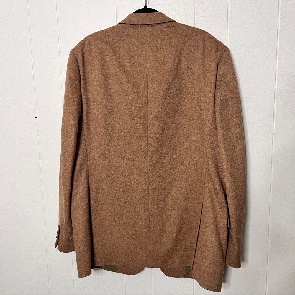 Joseph Abboud 100% Camel Hair Made in Italy Tan Sport Coat Lanificio Campore 46L - Picture 3 of 13